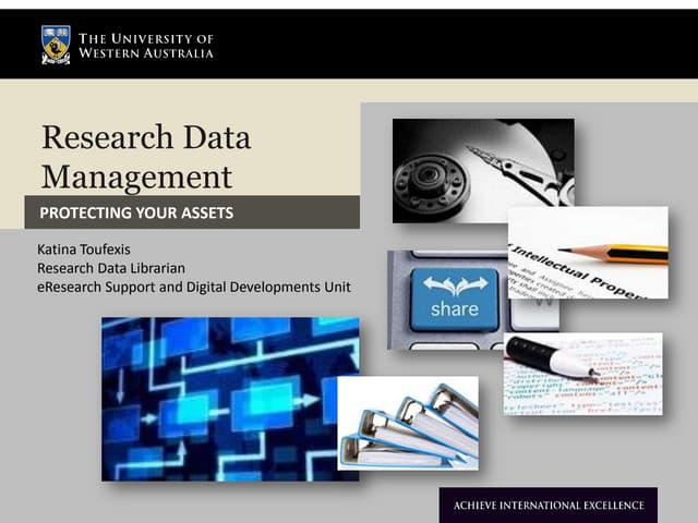 Introduction to Research Data Management at UWA