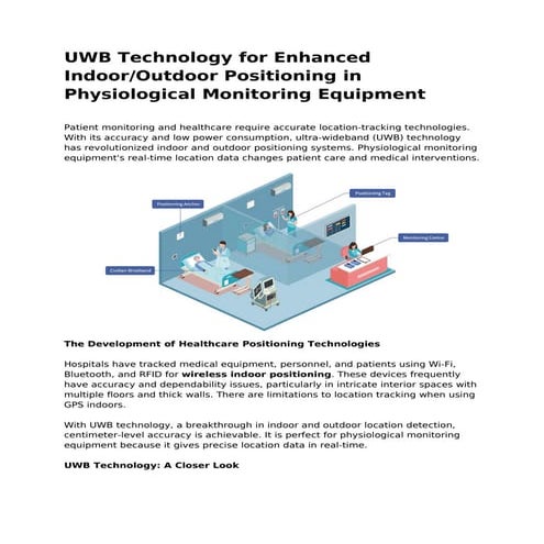 UbiTrack Indoor Positioning System Improves Safety & Efficiency | PDF