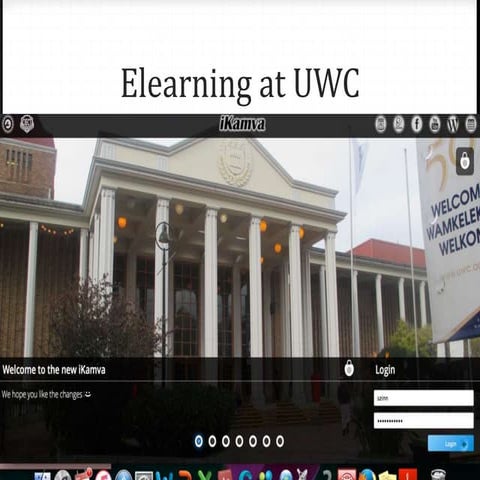 UWC E-Learning & Flexible Provision of T&L | PPT