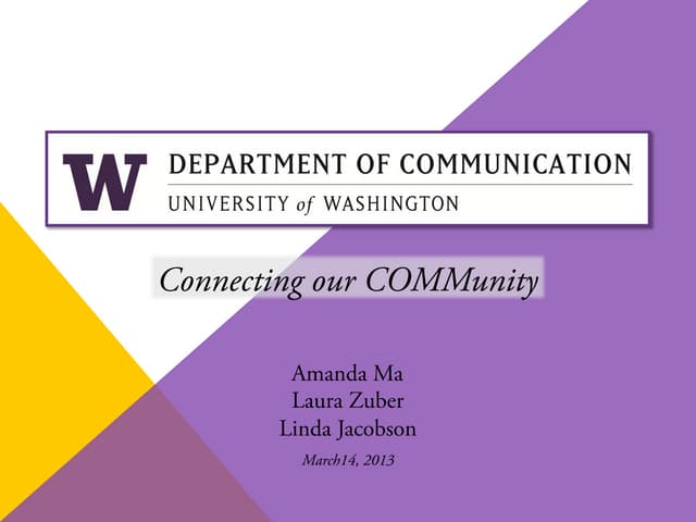 UWComm Marketing Plan