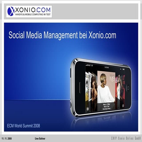 Social Media Management bei Xonio.com