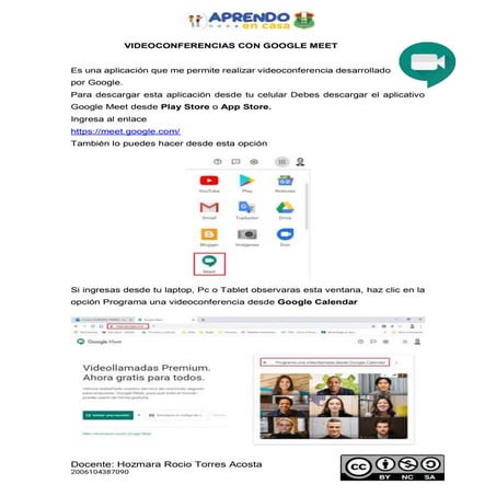 Guía para unirse a Google Meet | PDF