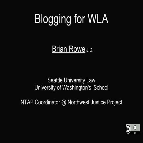 UW Law Blogging 101
