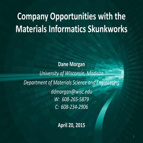 UW Materials Informatics 2015-09-21 v2.0 dist