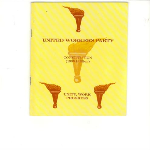 Uwp Constitution 1998 Edition