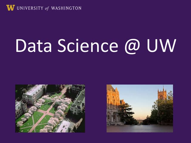 Urban Data Science at UW