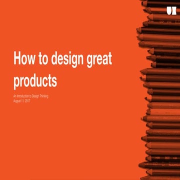 How to design great products