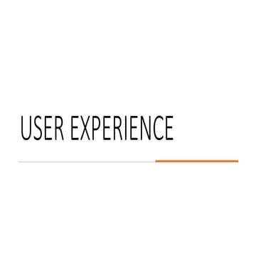 UX