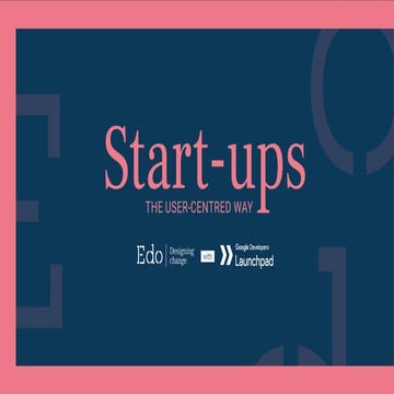 UX and your start-up - Alex Barker