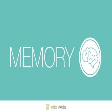 Remember this: A beginner’s guide to memory and design