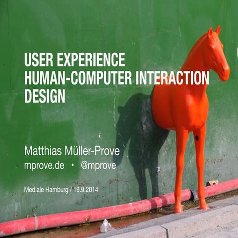 User Experience & Human Computer Interaction Design