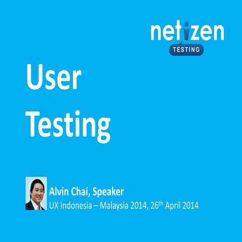 User Testing by Alvin Chai