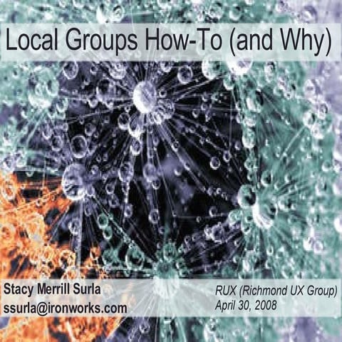 Ux Local Groups