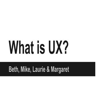 What is UX? at OSULP