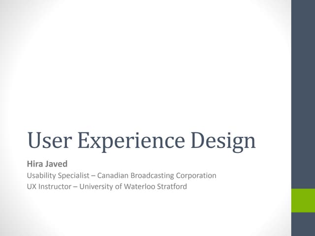 UX 101