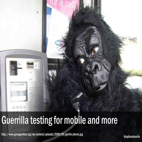 30 Tips Guerrilla Testing