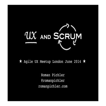 UX and Scrum