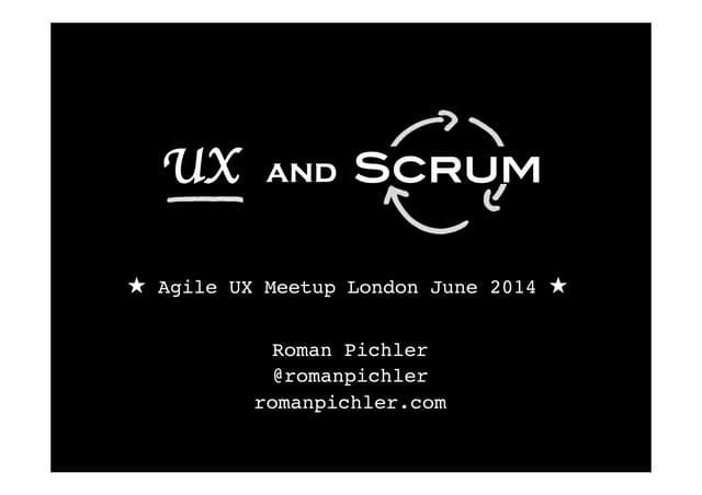 UX and Scrum