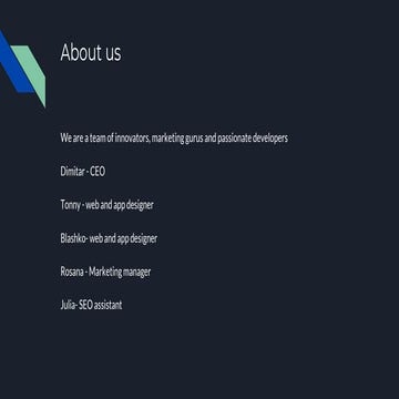 Ux Builder - Who are we?