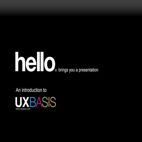 Copenhagen ITU 2010 UXBASIS and concept development