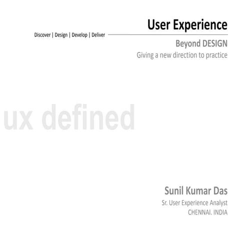 UX - Beyond Design Practice
