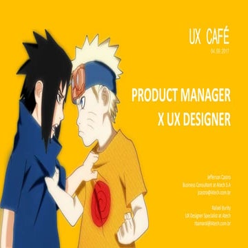 Product Manager x UX Designer - UX Café 04