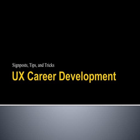 UX Career Development