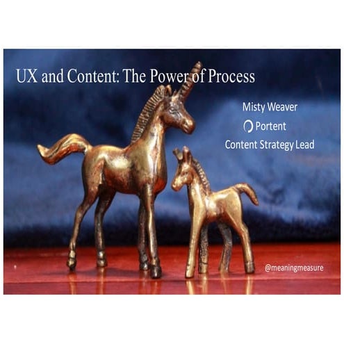 UX and Content: The Power of Process 
