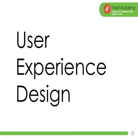 Webinar Presentation on User Experience Design