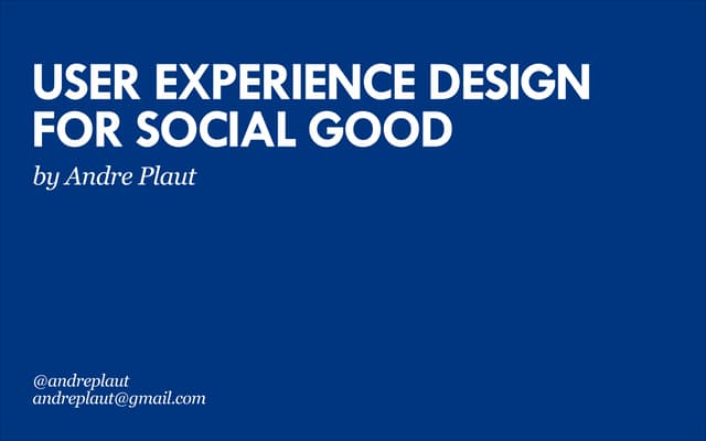 Beautiful view of Design For Social Good