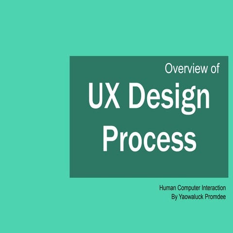 Ux design process | PPTX