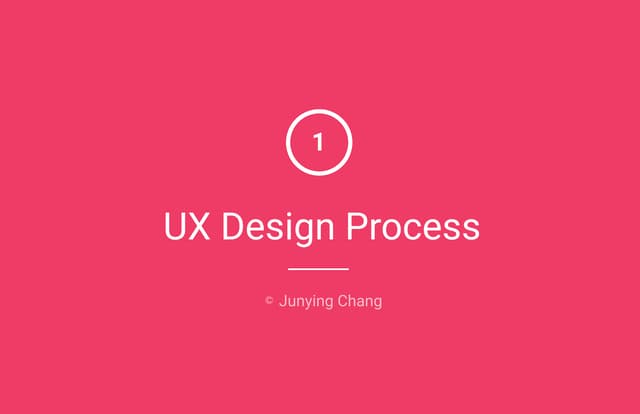 Ux design process