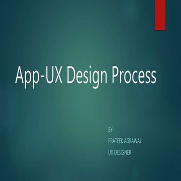 Ux design process | PPTX
