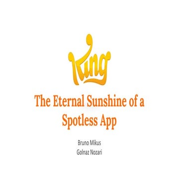 The Eternal Sunshine of a Spotless App