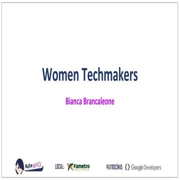 UX e Tecnologia - Bianca Brancaleone