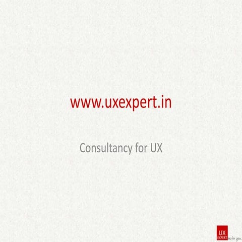 UxExpert Presentation