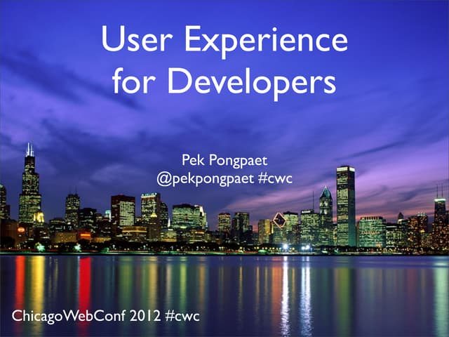 UX for Developers