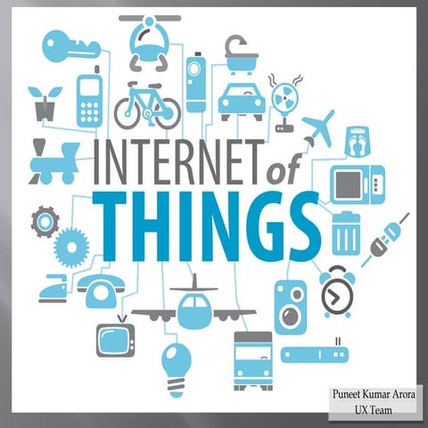 UX for Internet of things == Experience of Things