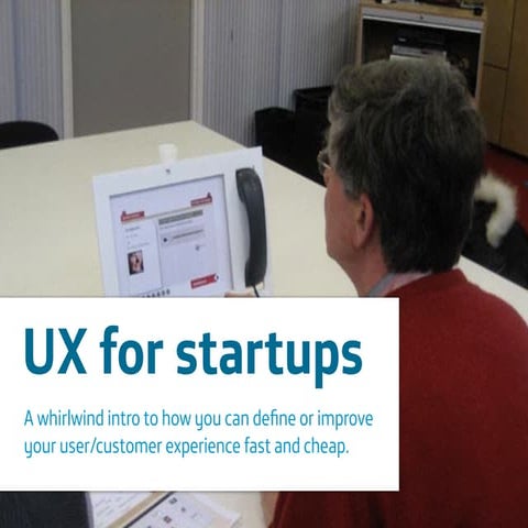 UX for startups - Wayra workshop