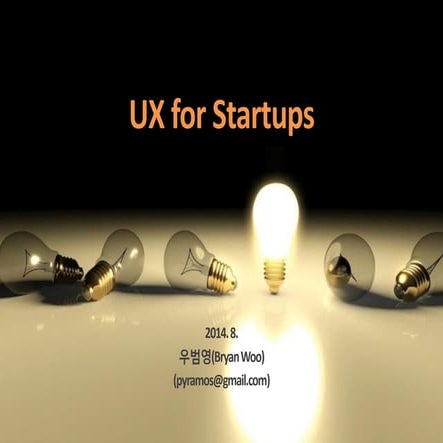 UX for Startups
