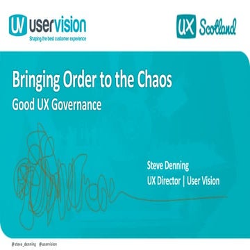Bringing Order to the Chaos: Good UX Governance