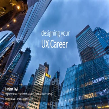 Designing your UX Career