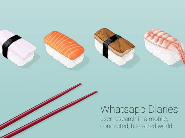 Whatsapp Diaries: User Research in ...