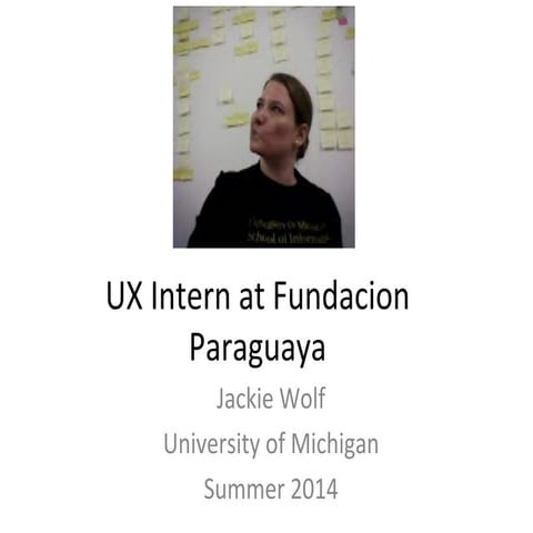 User Experience At Fundacion Paraguaya