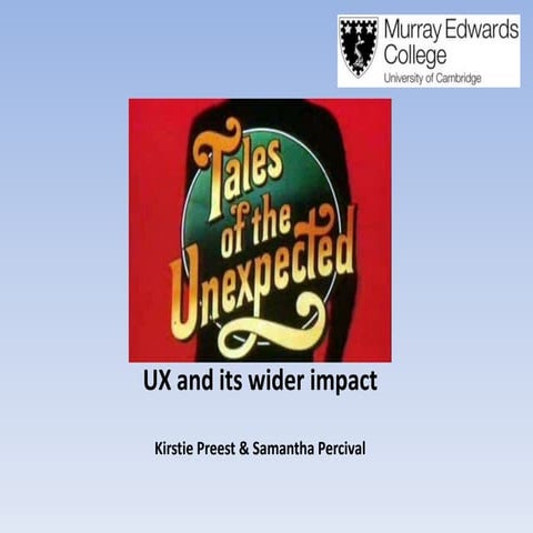 UX and its wider impact