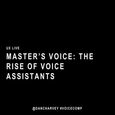 Master’s voice: the rise of voice assistants