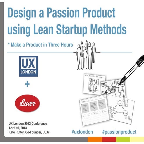 Design a passion project in three hours using Lean Start-up methods