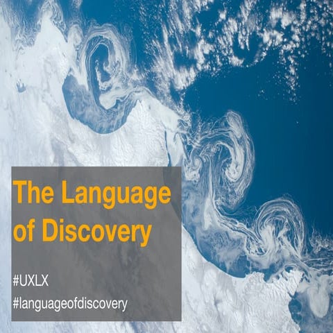 The Language of Discovery: Designing Big Data Interactions