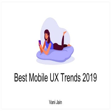 Best Mobile UX Trends 2019