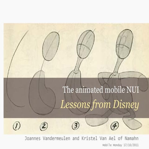 The animated mobile NUI: lessons from Disney